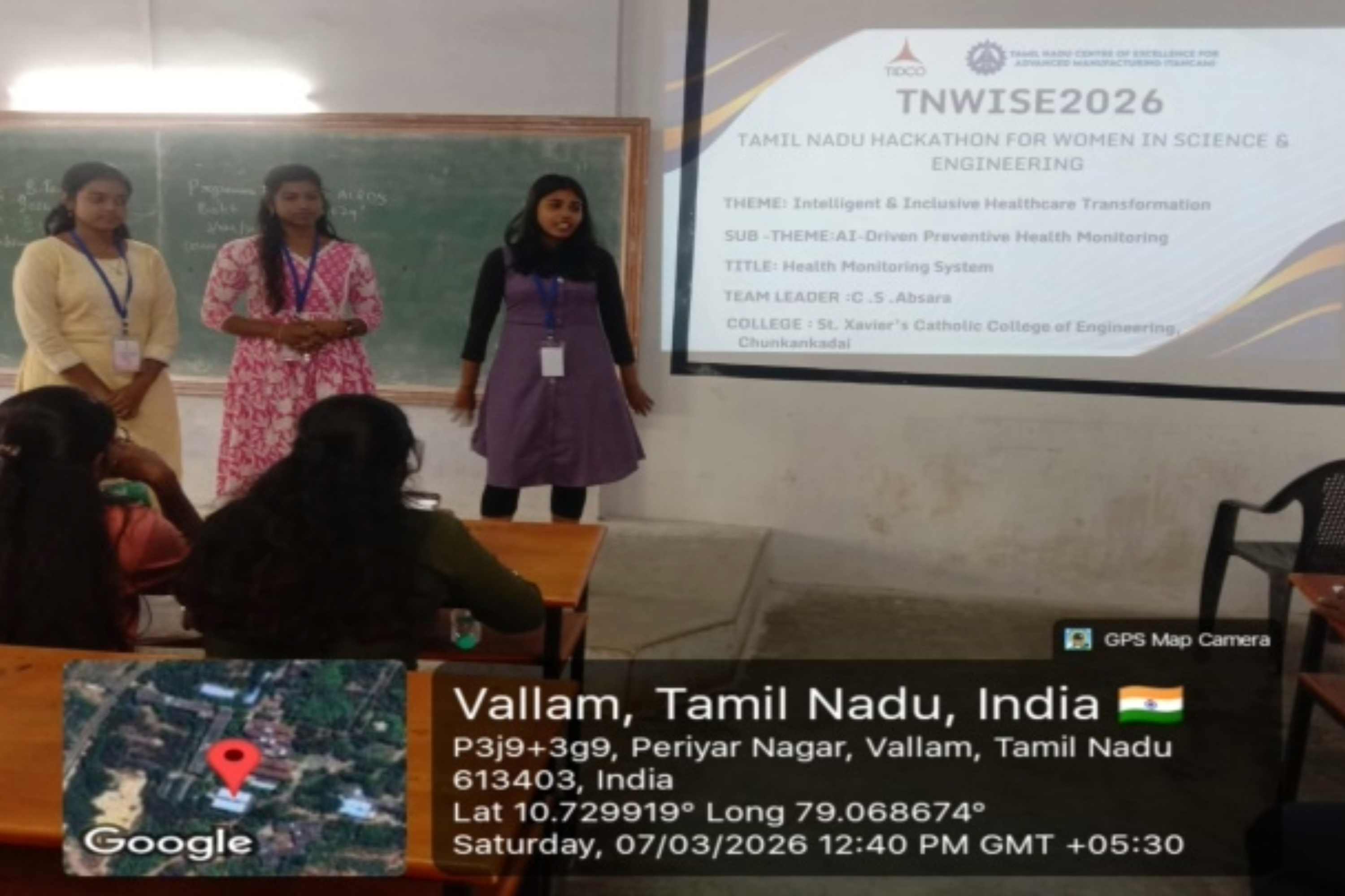 Participation - TN WISE 2026 - Periyar Maniammai Institute of Science and Technology, Thanjavur - 07-03-2026
